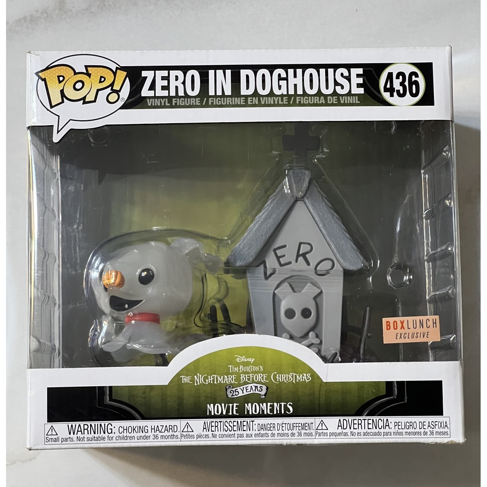 Funko Pop The Nightmare Before Christmas Zero in Doghouse 436 Boxlunch Exclusive